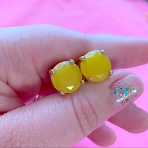 kate spade gumdrop earrings in yellow